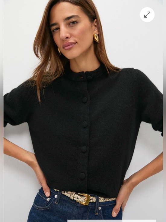 Tuckernuck Sweaters - Tuckernuck Quinn Black Cashmere Cardigan Sweater Small 100% Cashmere